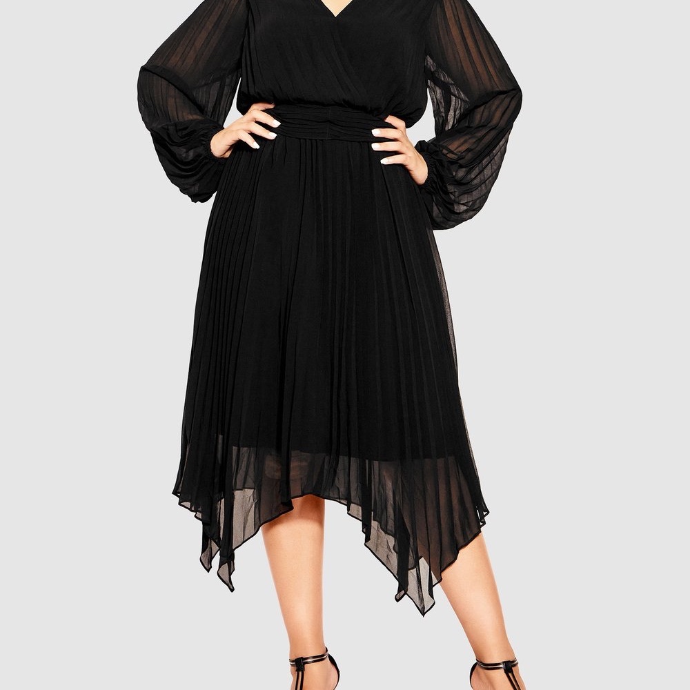 NWT City Chic Romee Dress Size 16 Black